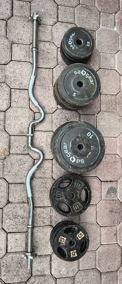 Weights Plus Curl Bar
