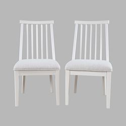 Westport White Dowel Back Dining Chair (Set of 2)