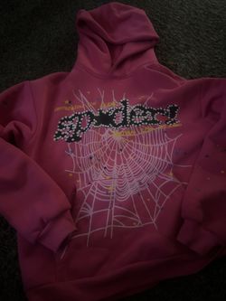 pink sp5der hoodie