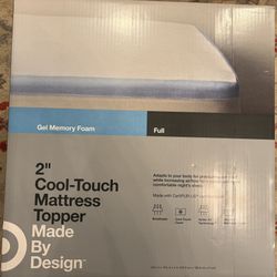 2" Gel Memory Foam Mattress Topper - Full