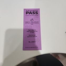 Birch Aquarium Adult Pass -selling For 25$