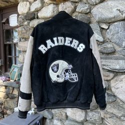 Raiders Suede Jacket NFL Size M