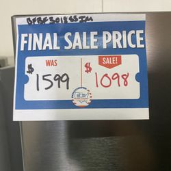 30" Freezer Bottom Stainless Steel Refrigerator with Auto Ice Maker (Left Hinge Open box Ding/Dent
