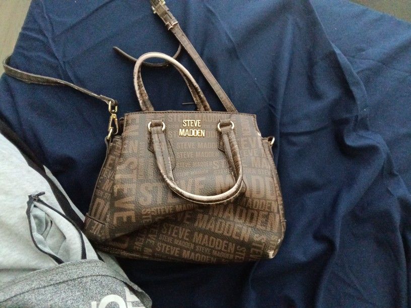 Steve Madden Brown Polyurethane Purse Bag