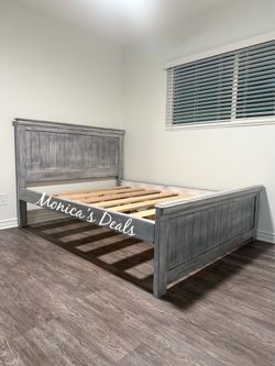 Full Solid Wood Bed Frame $360