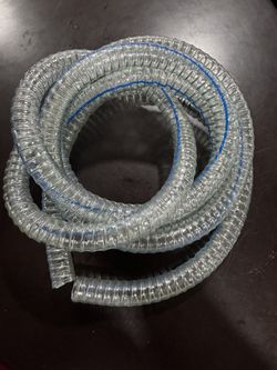 10 ft x 3/4 ID Steel Wire Suction PVC Flexible Tubing High Pressure Heavy Duty UV Chemical Resistant Vinyl Hose Fe5)