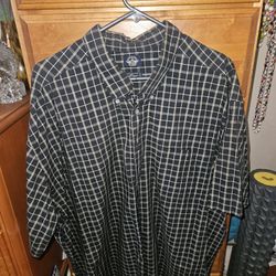 Mens Short Sleeve Dress Shirt Size XXL