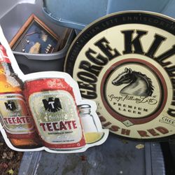  Large Vintage Tin Bar Signs Only $20 Each Firm