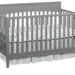 Oxford Baby Harper 4-in-1 Convertible Crib, Dove Gray