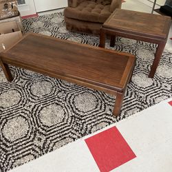 Lane matching coffee table and end table