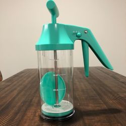 Pampered Chef Easy Pancake & Cupcake Batter Dispenser – 1000ml – Aqua Teal – New Open Box
