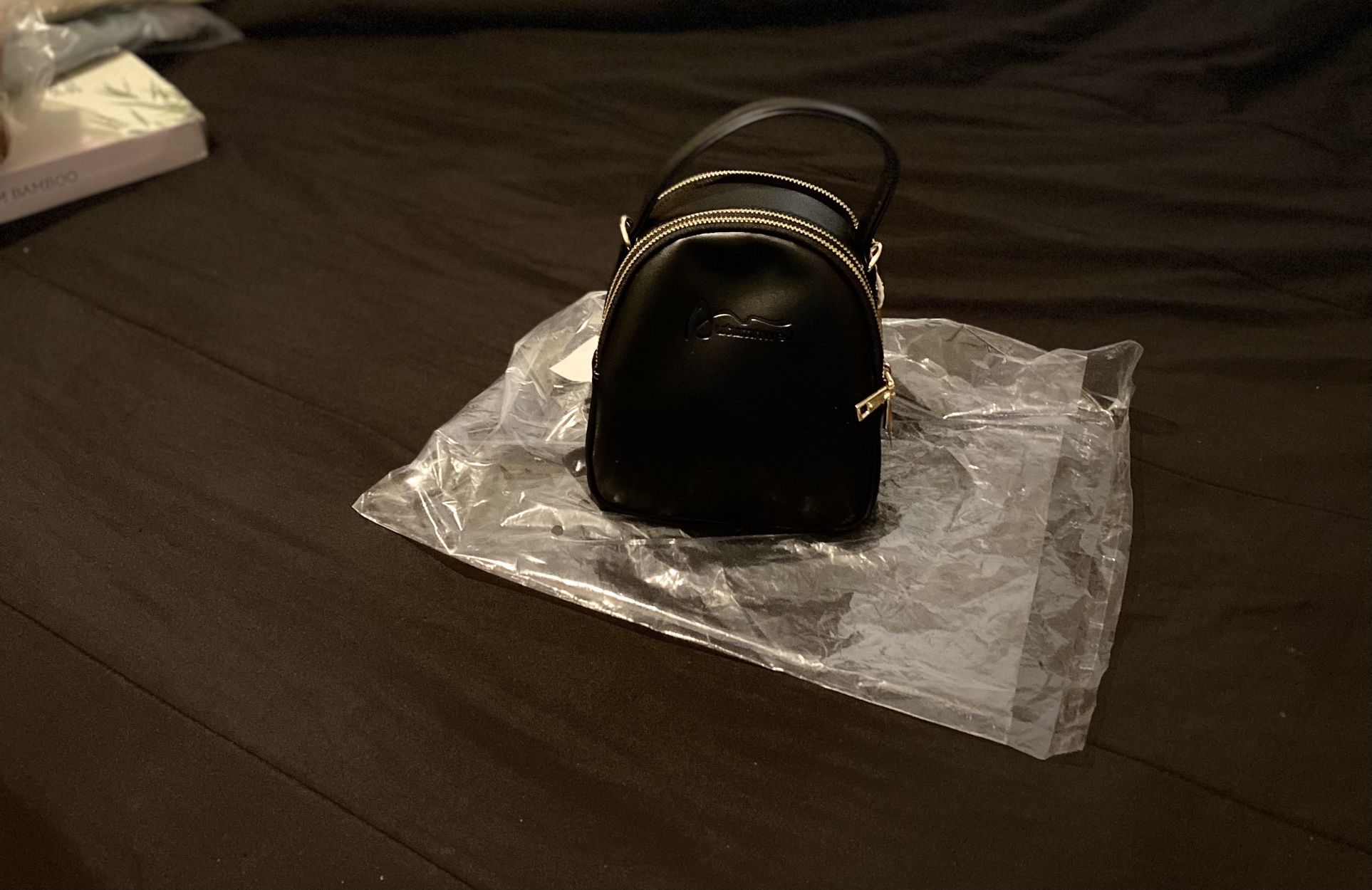 Mini backpack purse for women/crossbody phone bag