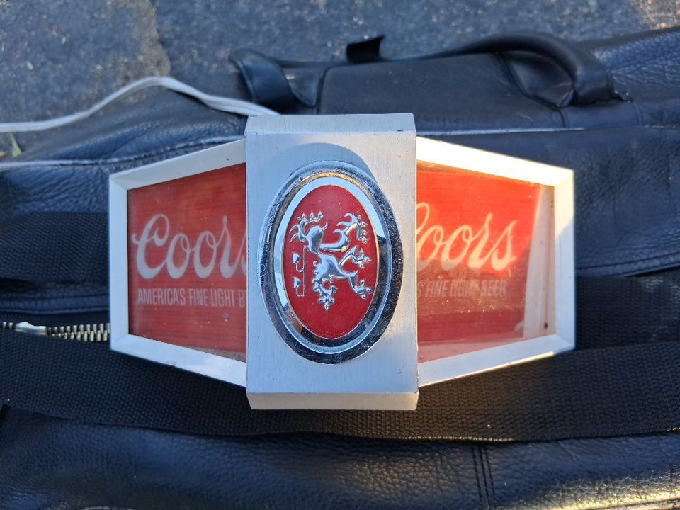 Vintage Coors beer electric sign