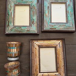 5 Piece Papyrus 5x7 Picture Frame Frames & Candle Holder Holders