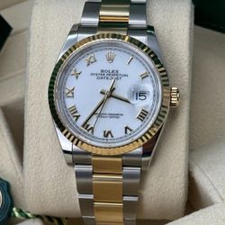  18K Yellow Gold Oyster Rolex Datejust 36mm 