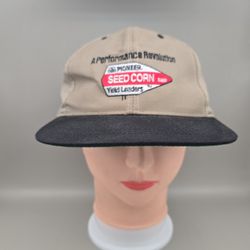 Vintage Pioneer Seed Corn Yield Leaders A Performance Revolution Adjustable Hat