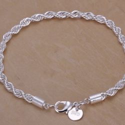 NEW Women’s Unisex 925 Sterling Silver Bracelet Jewelry Gift 