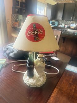 Vintage Coca Cola lamp
