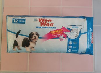 (12) XS Dog Diapers