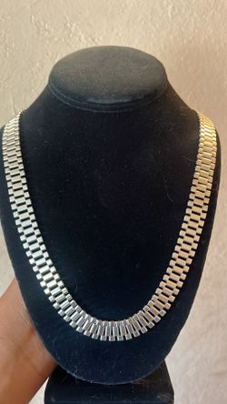 🔥 55.7 Gram Solid Sterling Silver 925 Rolex Chain 🔥
