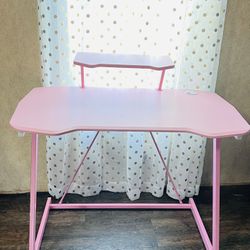 Pink Gaming Desk Like New