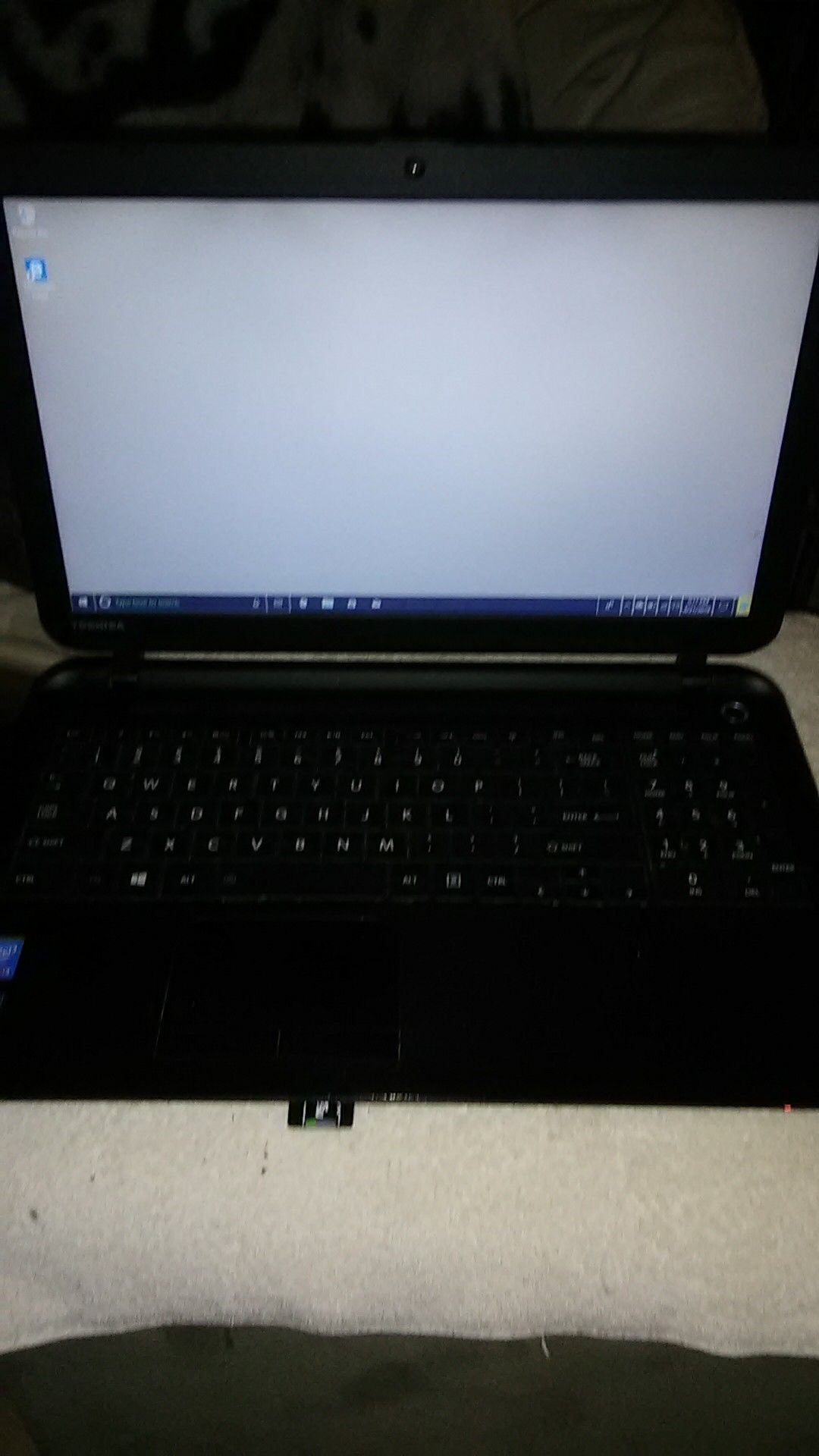 Toshiba Satellite Laptop w/ external 1TB Hard drive and Wireless Mouse