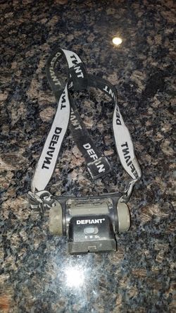 DEFIANT RED WHITE AND GREEN HEADLAMP