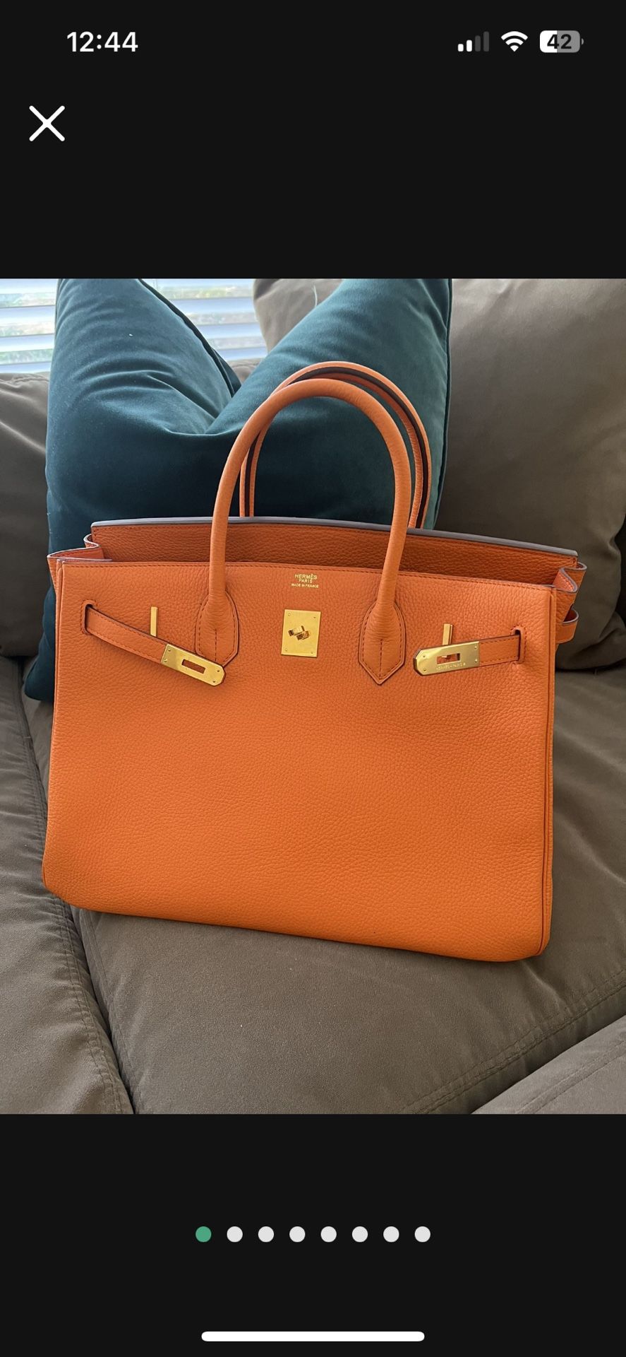Hermes ORANGE B BAG