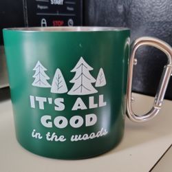 "It's All Good In The Woods" Green Mug