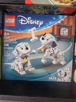 LEGO Disney Lucky & Penny 101 Dalmatians Puppies Kids Toy -  Pretend Play Set for Boys and Girls, Ages 6+ Who Love Animals - Learning and Educational 
