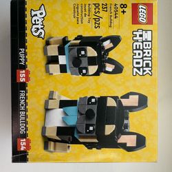 NEW and SEALED and RETIRED Lego Brickheadz French Bulldog (40544)