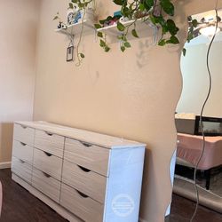 White 9 Drawer Dresser 