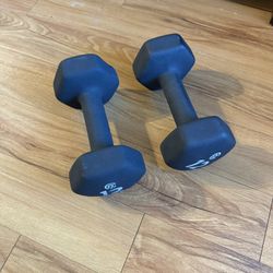 2 12 Pound Dumbbell Weights Solid Nice Grip