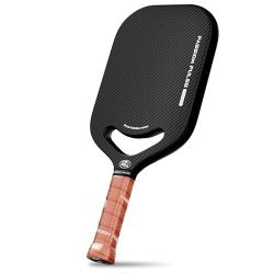 V8 Pro Pickleball Paddle -16mm T700 Carbon/Aramid Fiber Surface Pickle Ball Paddles, Thermoformed Unibody, Edgeless amp Lightweight, USA Approved Blac