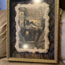 Old Testament Prophet Daniel Michelange lo Antique Engraving Be Christianity Judaism Religious Framed Biblical Art Temple Gift Church