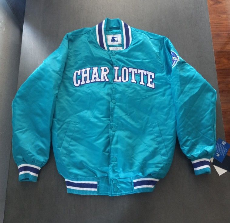 Starter Jacket Mens Size Medium Charlotte Hornets 30 years Anniversary NWT