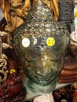 Cool glass Buddah head