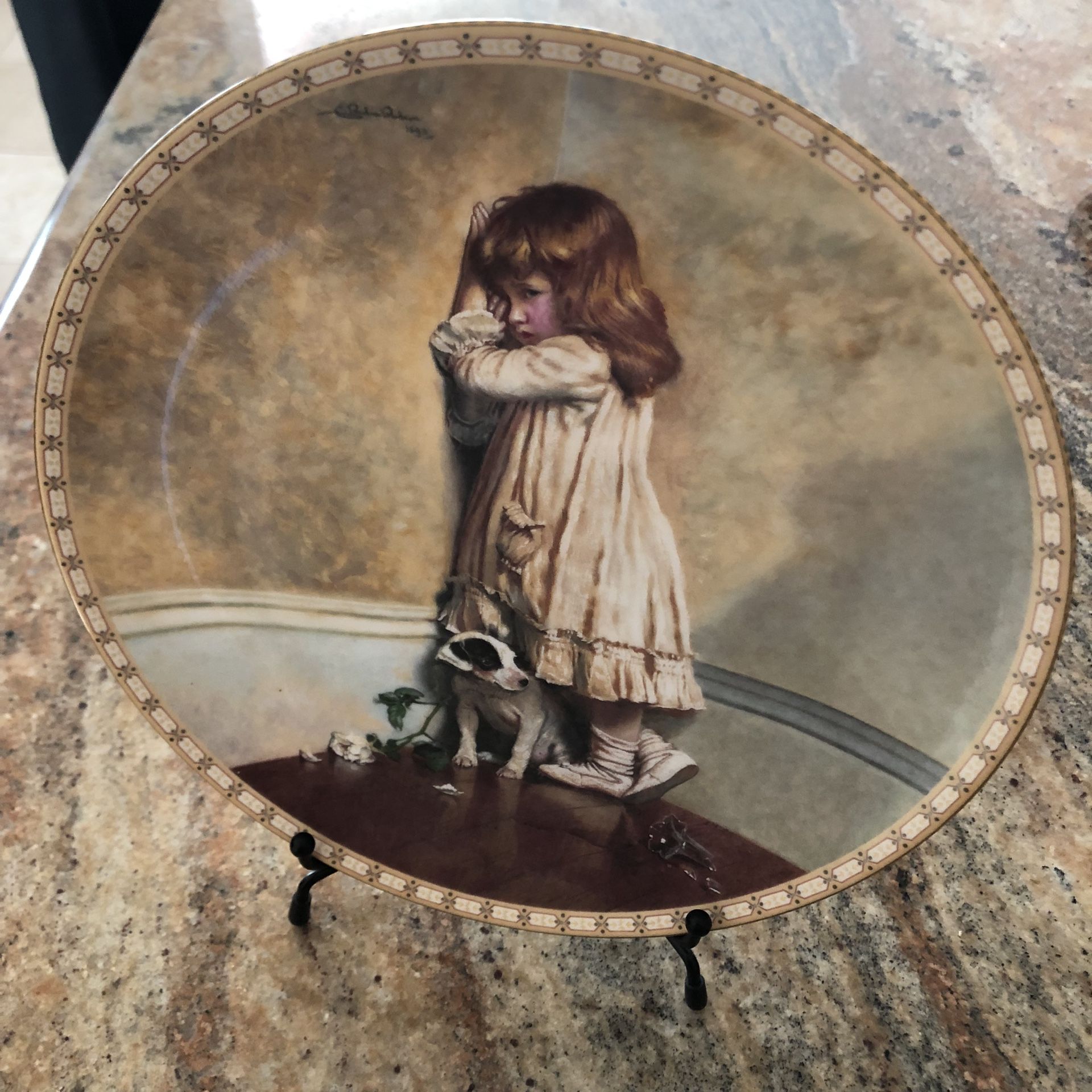Royal Doulton Collector Plate ‘In Disgrace’ - Charles Burton Barber