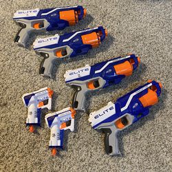 6 Nerf Guns