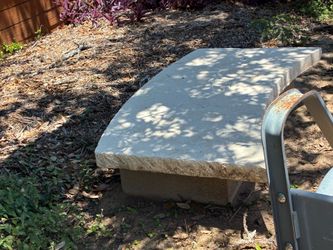 Curved Limestone / Concrete Garden Stepping Stones - Set of 8