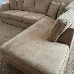 Beautiful Elegant Upscale Luxury Plush L Shape Sectional Sofa