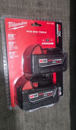 Milwaukee M18 RedLithium XC5.0 Battery 2-Pack