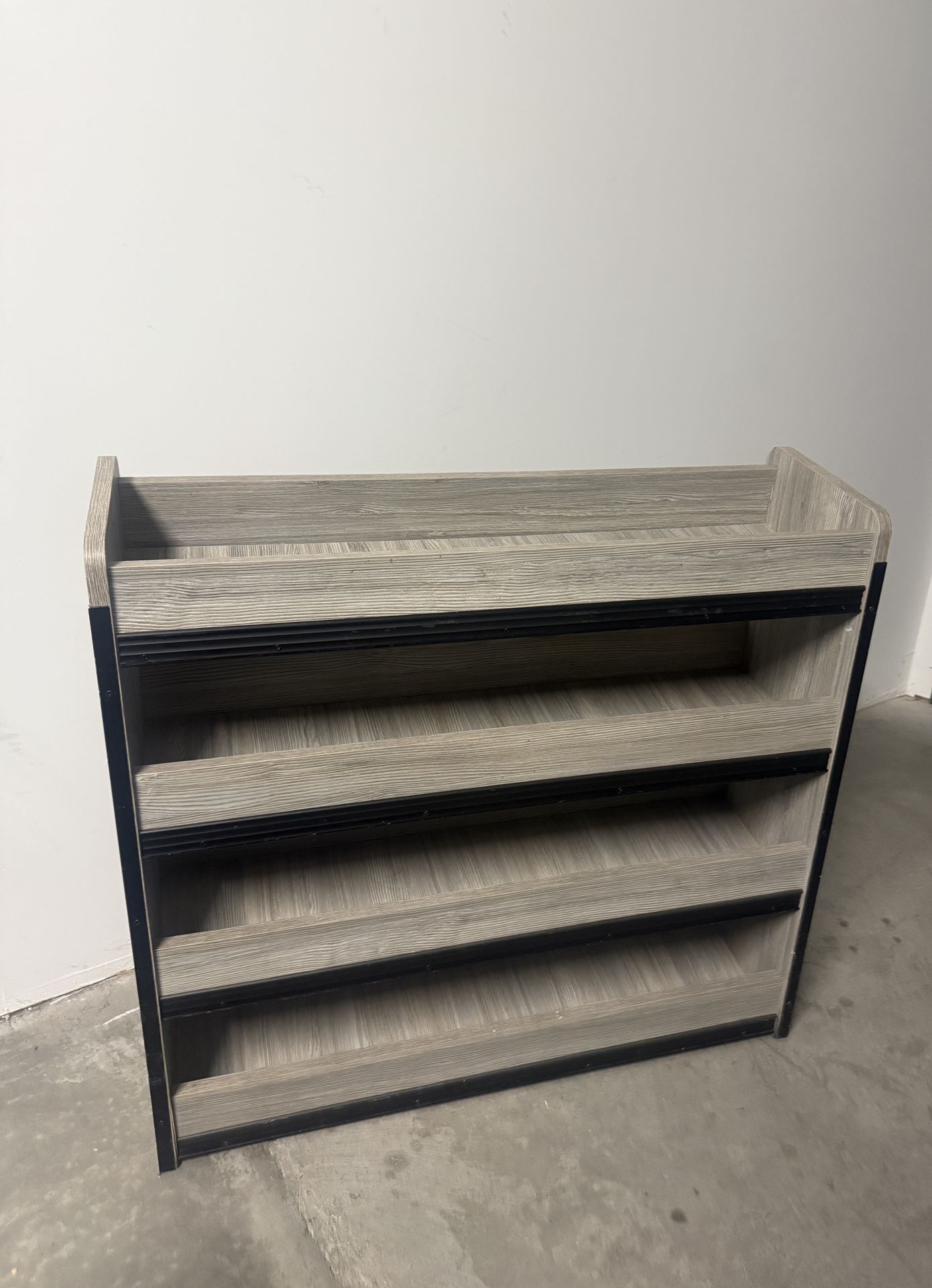Modern 4 Tier Wood Shelf – Great for Shoes or Storage