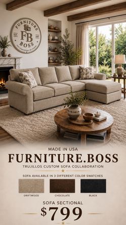 Sofa set or Sectional $799 choice Beige, Brown or Black