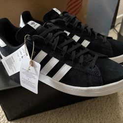 Adidas Campus ADV Black Suede/ White