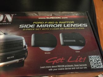 NEW, Recon lighted side mirror lenses for Ford F-150 truck