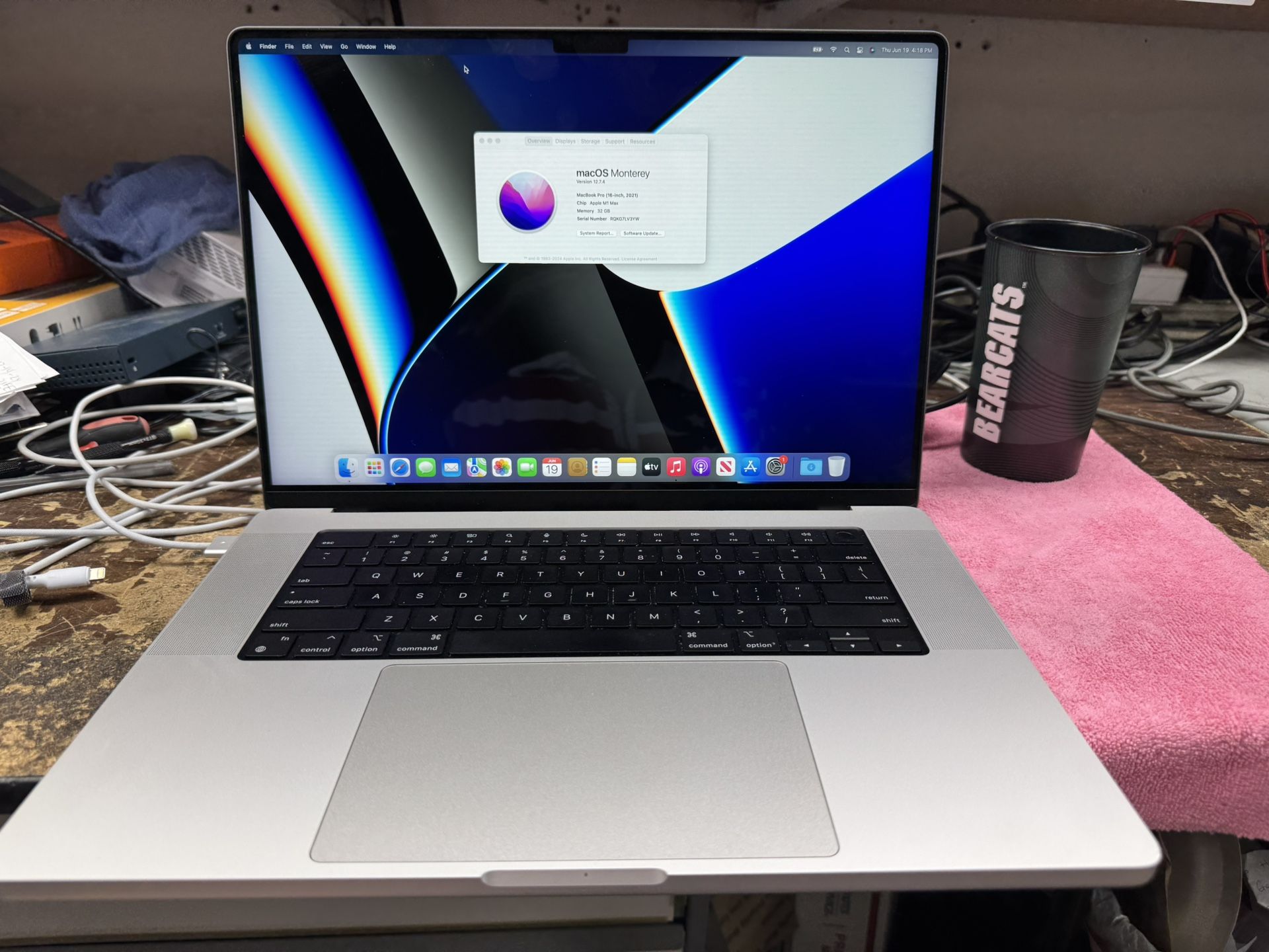 MacBook Pro 202116” 32gb Ram 1tb Hard Drive
