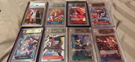 One piece tcg graded card lot
