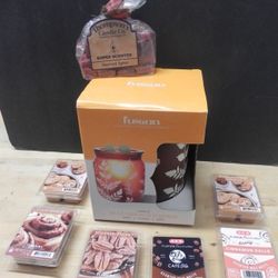 BRAND NEW FUSION FULL-SIZE WAX WARMER WITH 7 PKGS OF SCENTED WAX - AROMATHERAPY
