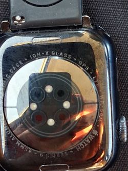 Apple watch series 9 45mm aluminum and ceramic case ion x glass gps lte wr 50m